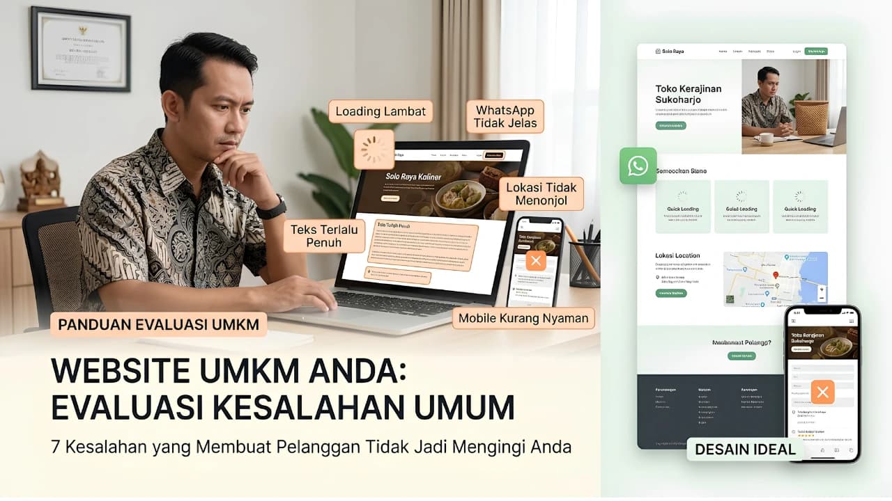7 Kesalahan Website UMKM yang Membuat Pelanggan Tidak Jadi Menghubungi Anda